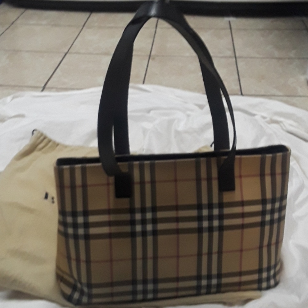 Authentic Burberry Nova check tote bag